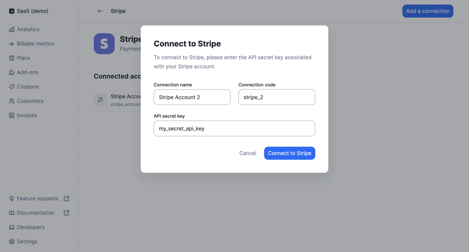 Lago organization connected to several accounts with the same payment provider.
