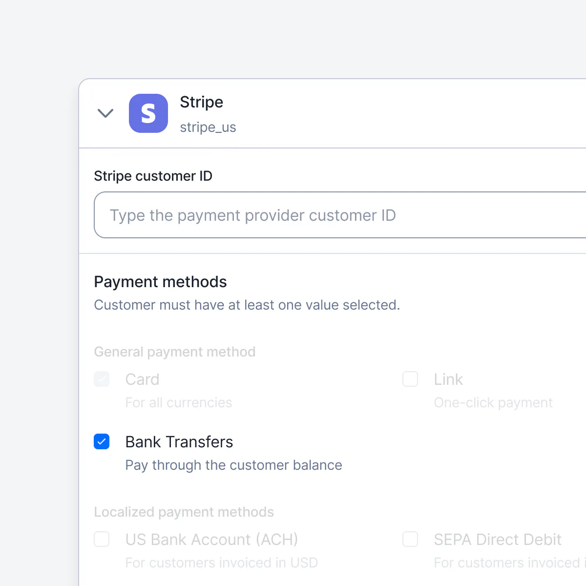 Lago invoice paid by Stripe bank transfer.