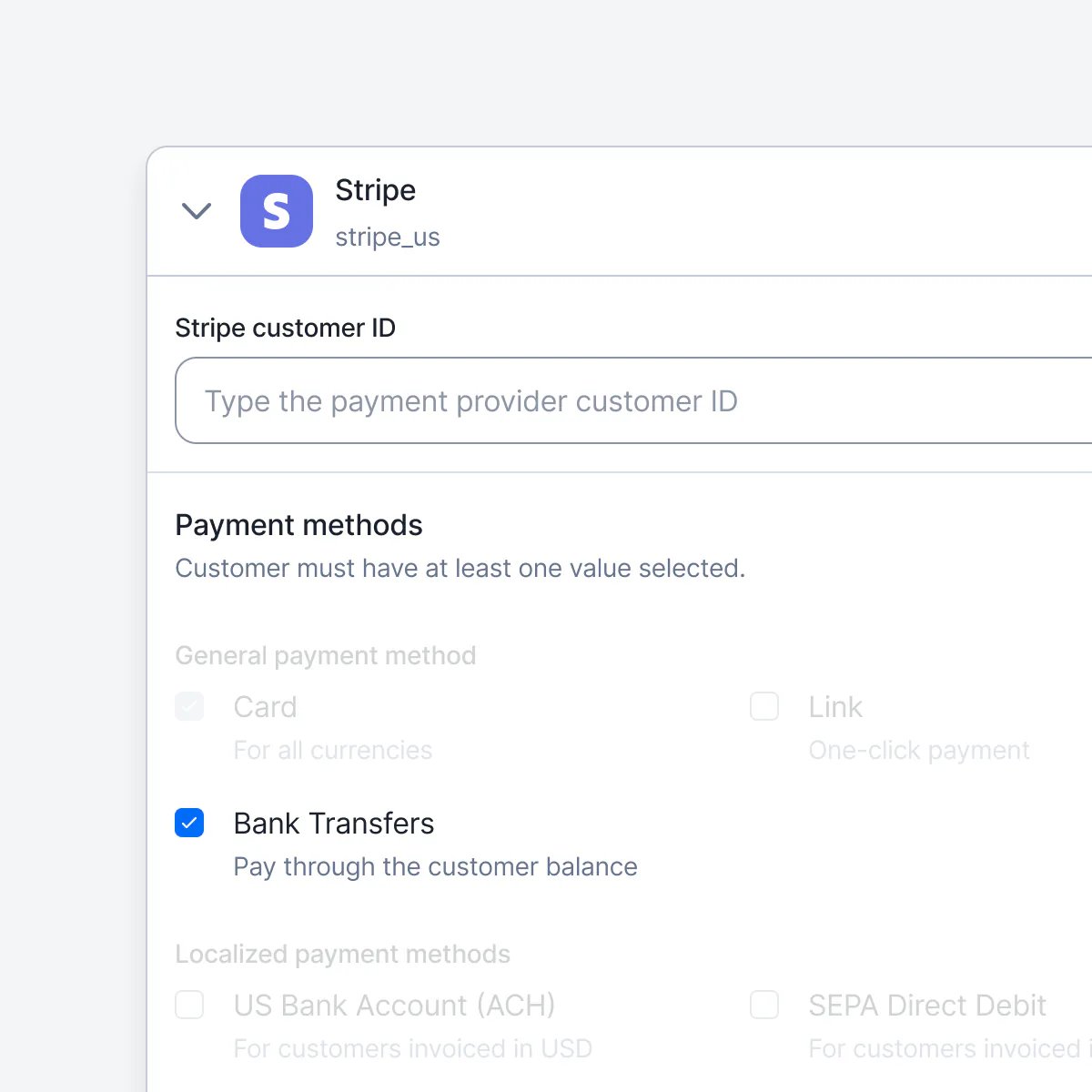 Lago invoice paid by Stripe bank transfer.