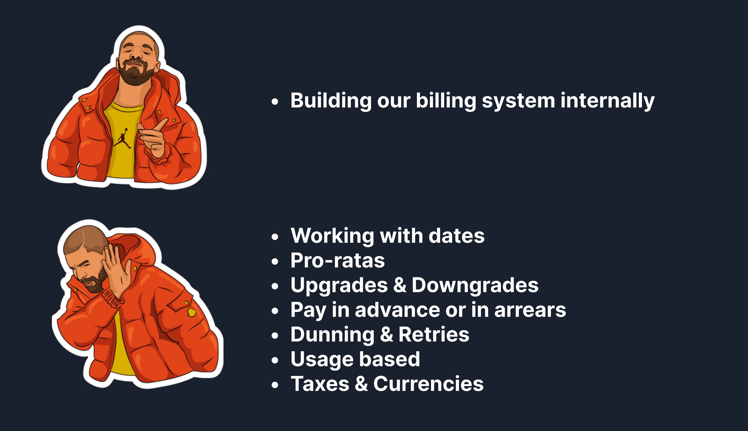 How engineers feel about building a billing system