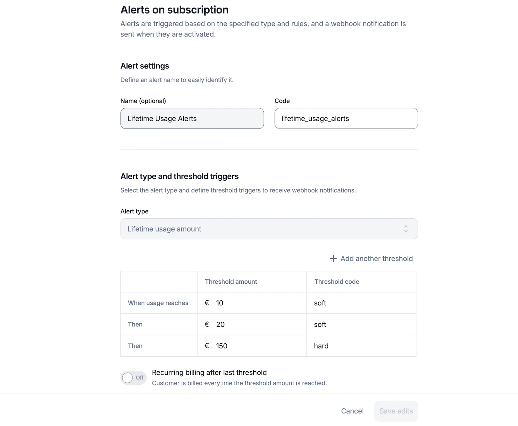 Alerts - Lago