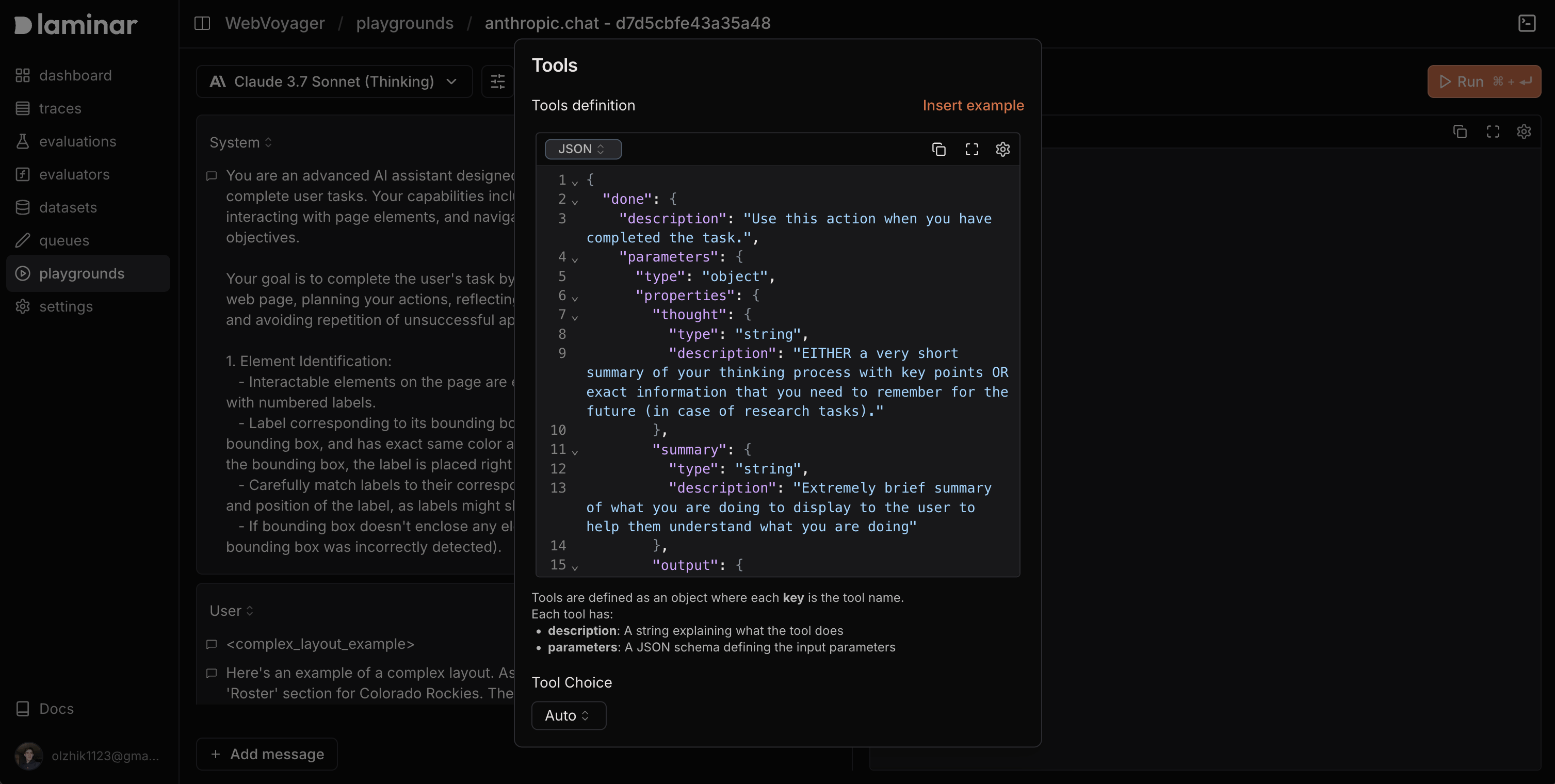 Laminar Playground Tools