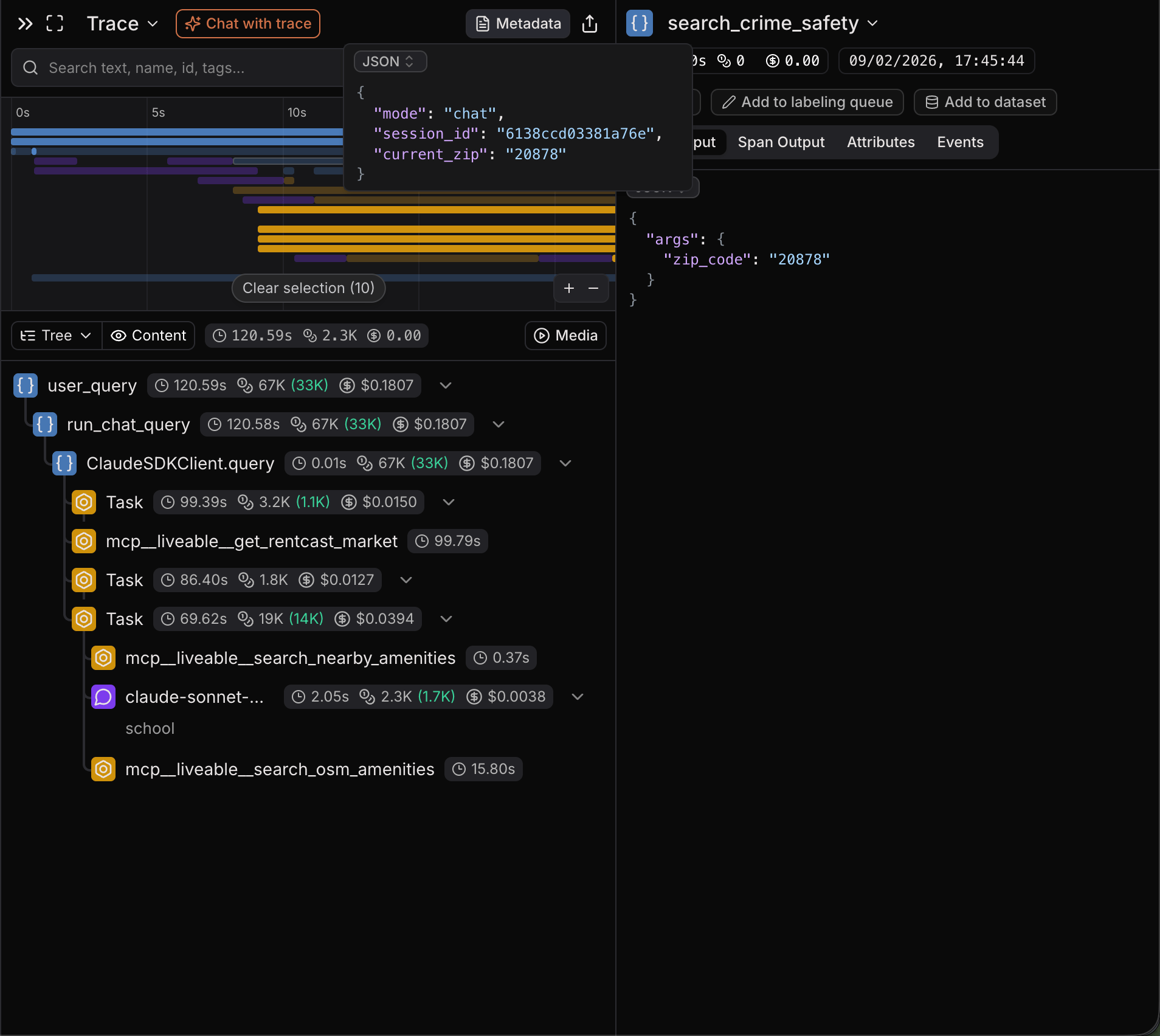 Metadata view