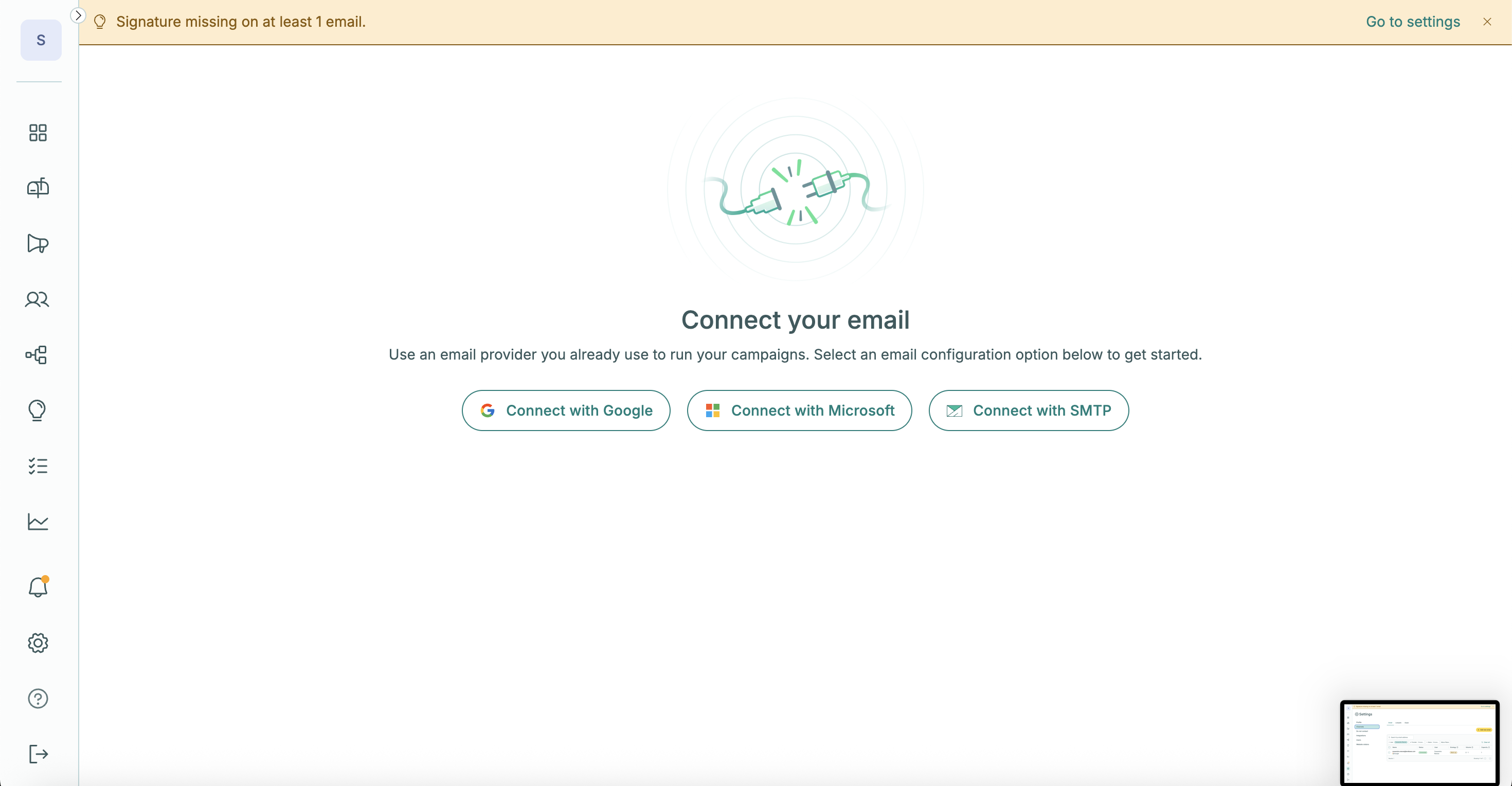 admin setup tools email