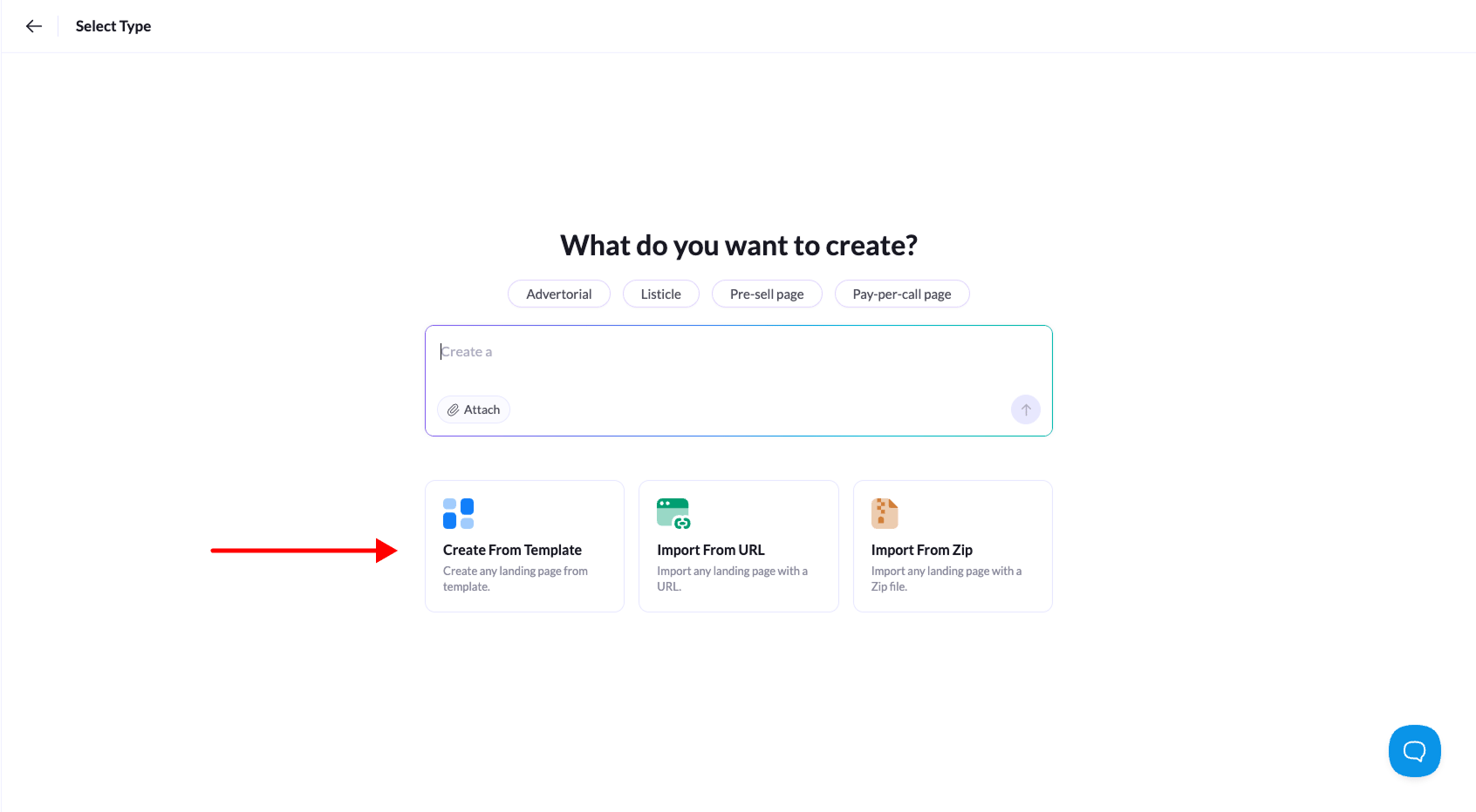 The LanderLab template library, showing pre-built landing page layouts with category filters
