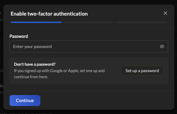 Confirm Passowrd