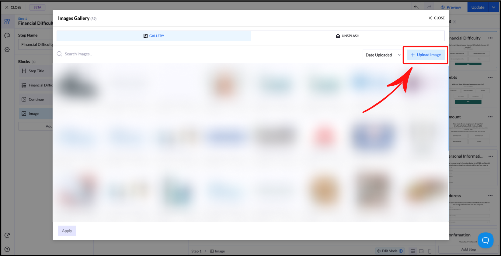 Use Image Library to Manage Assets - Landerlab Documentation
