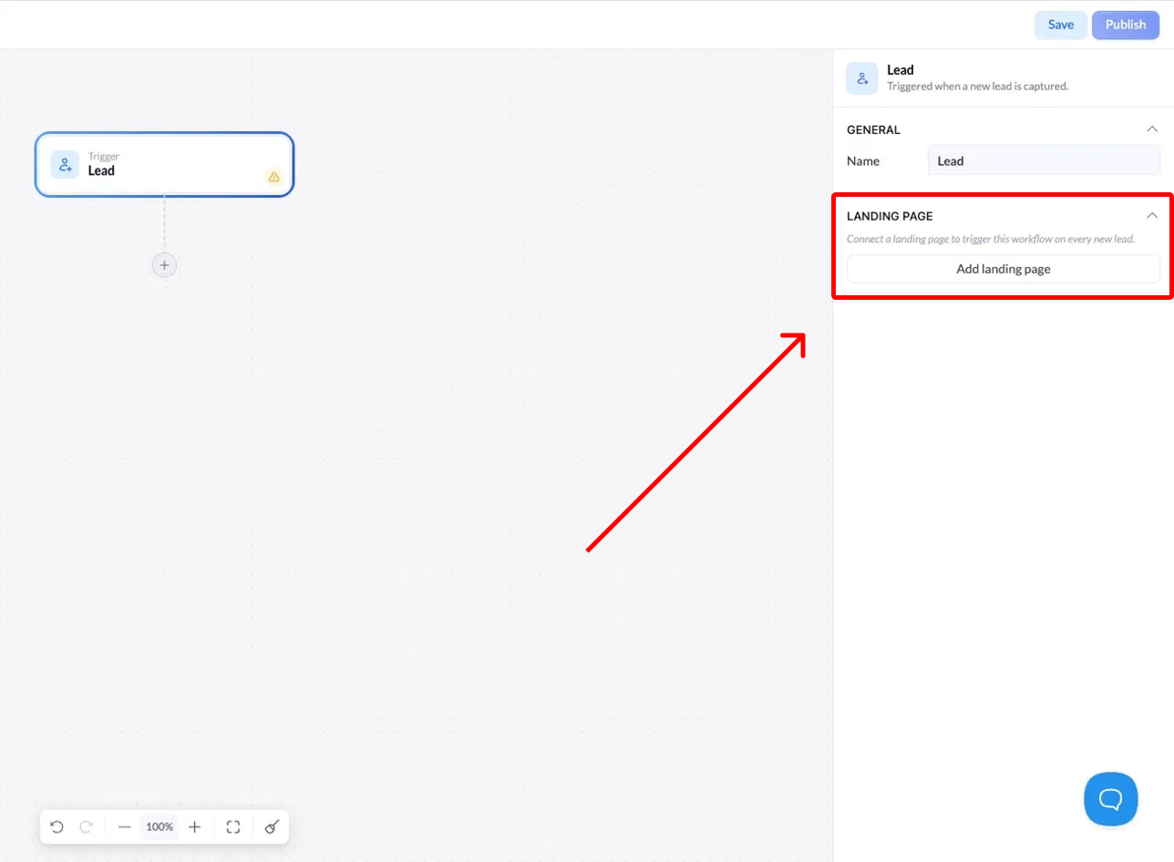 Select Landing Page
