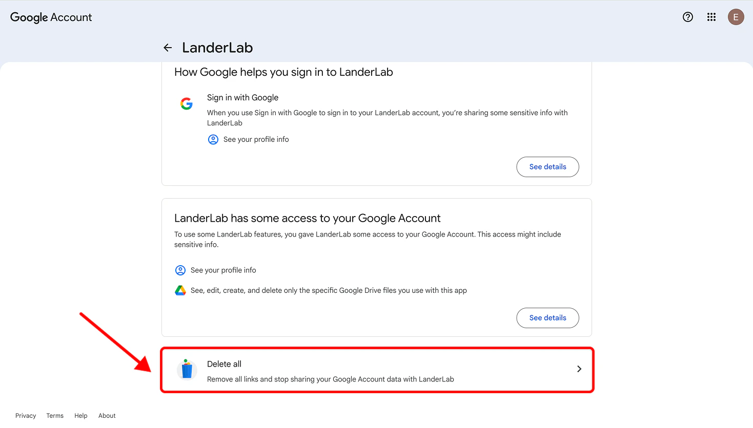 Delete Connections