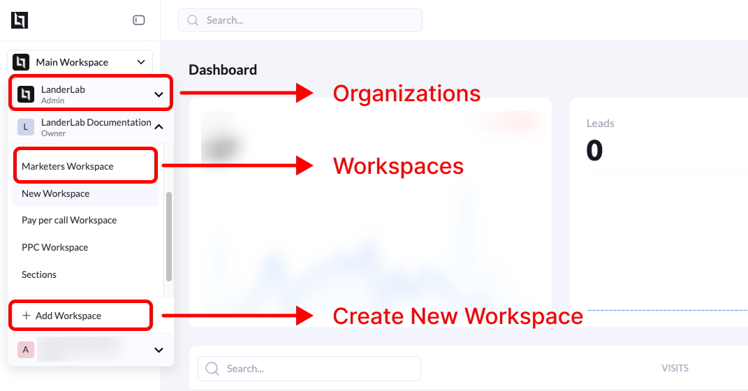 Create and Manage Workspaces - Landerlab Documentation