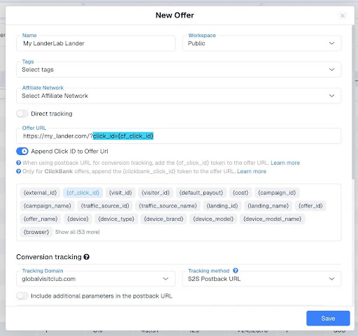 Clickflare New Offer