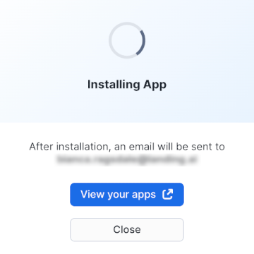 Installation in progress