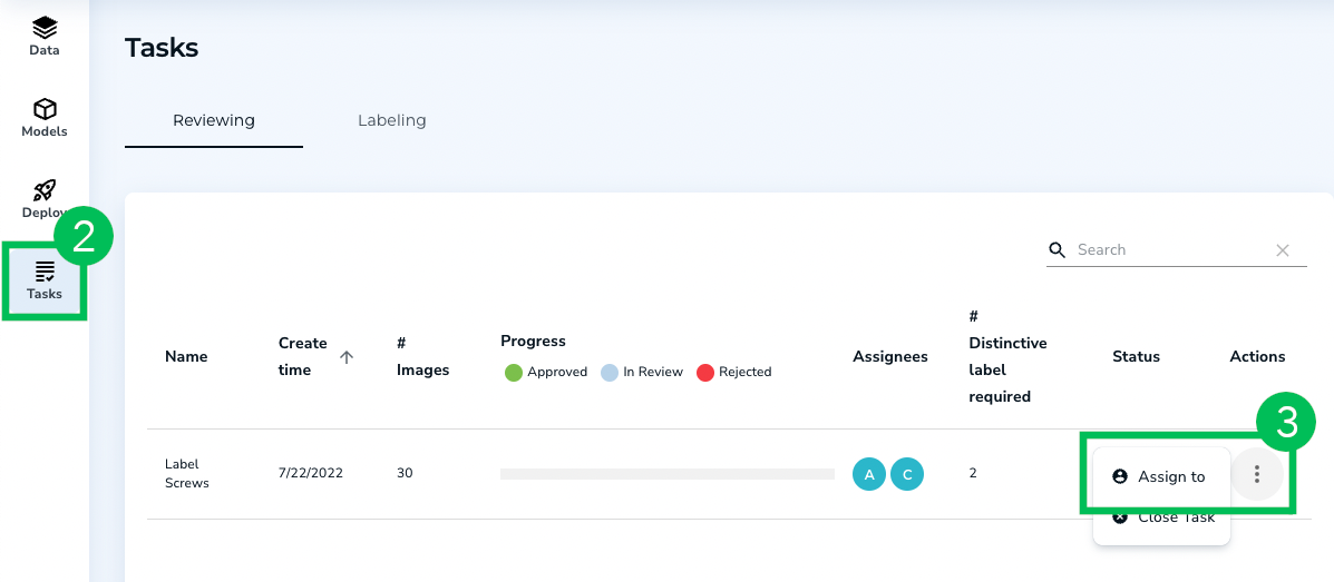 Assign Labeling Task