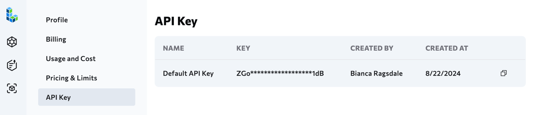 API Key - LandingAI