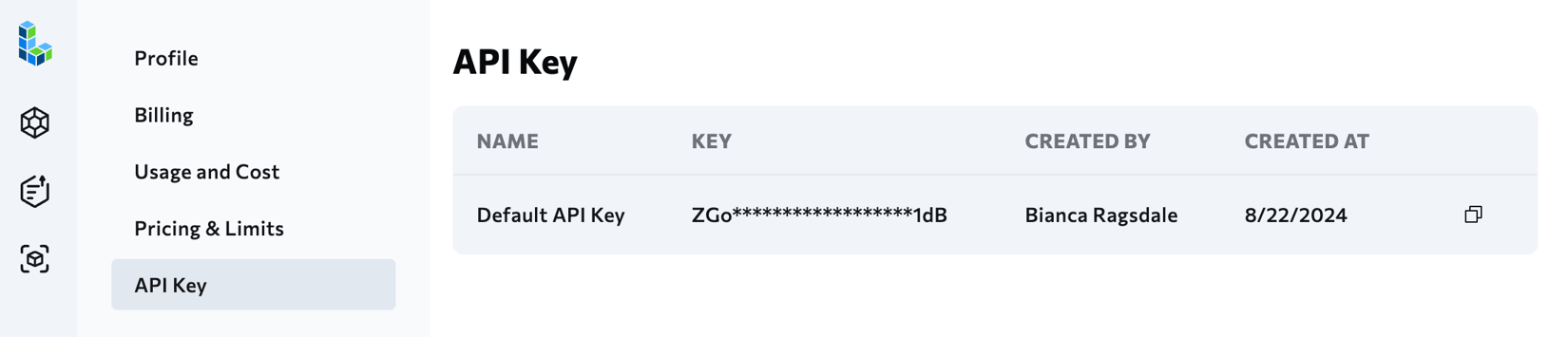 API Key - LandingAI