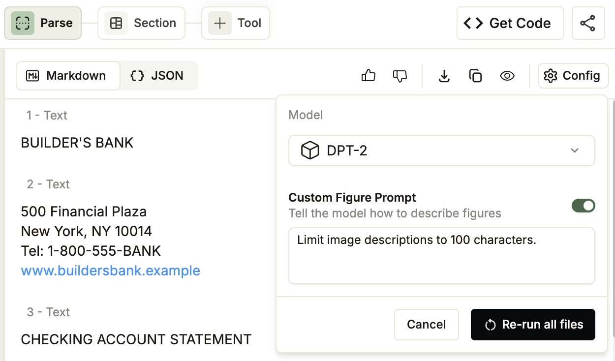 Configure Parse Settings