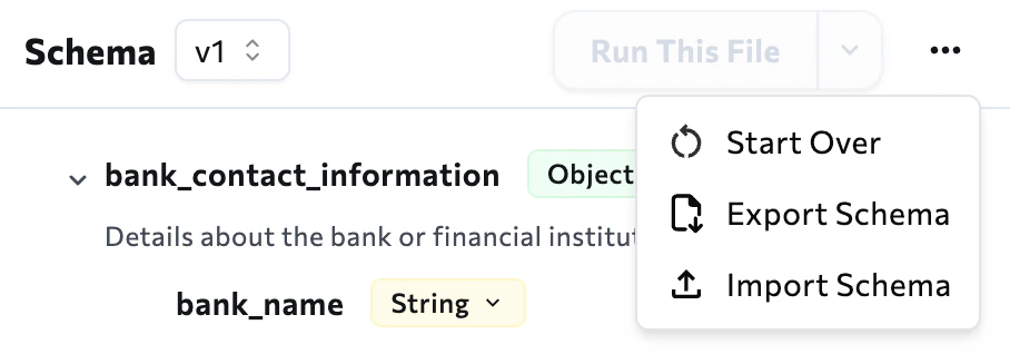 Import Schema