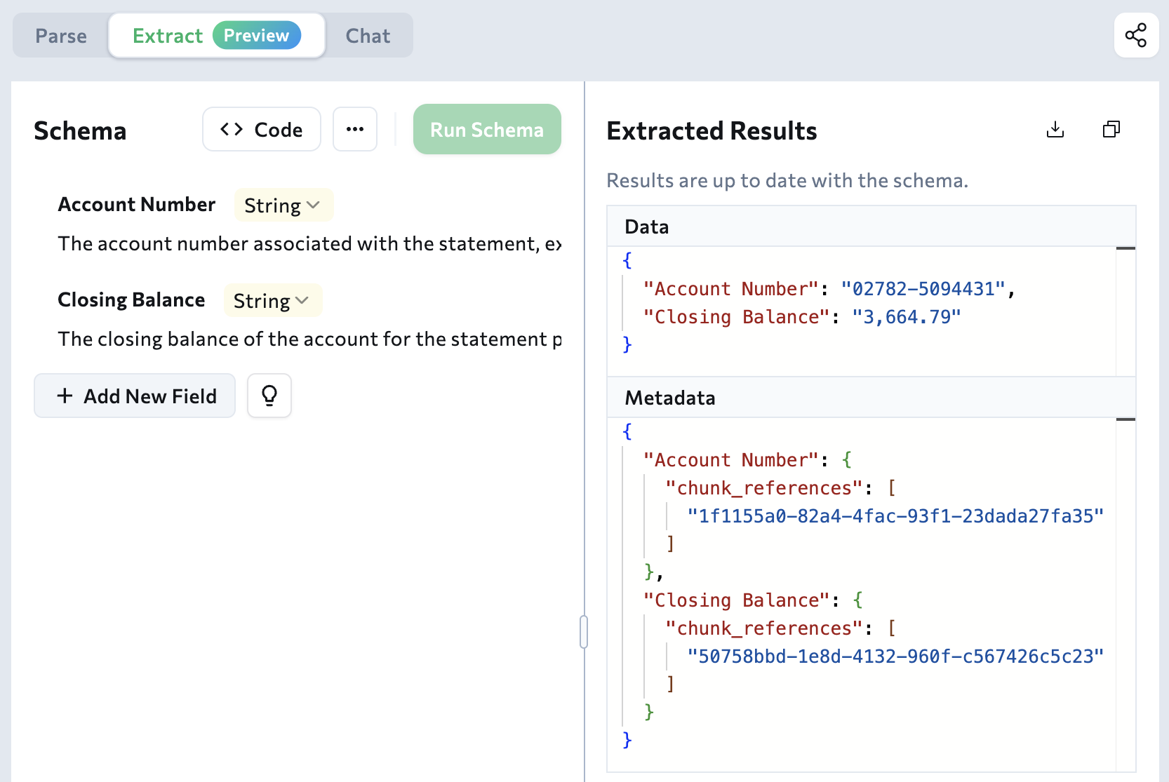 Schema Wizard: Build Extraction Schemas in the Playground - LandingAI