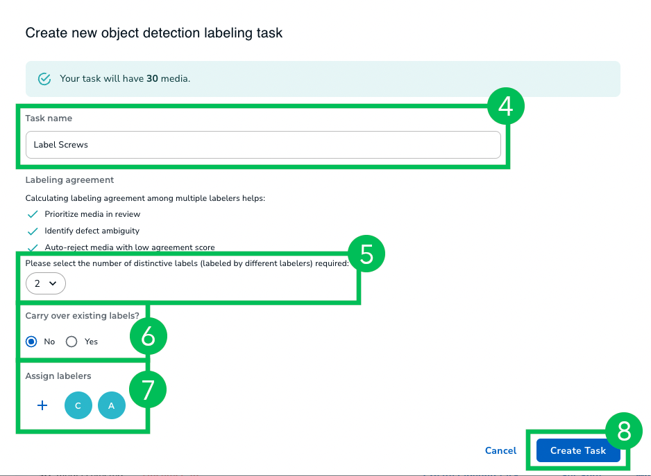 Send Labeling Task