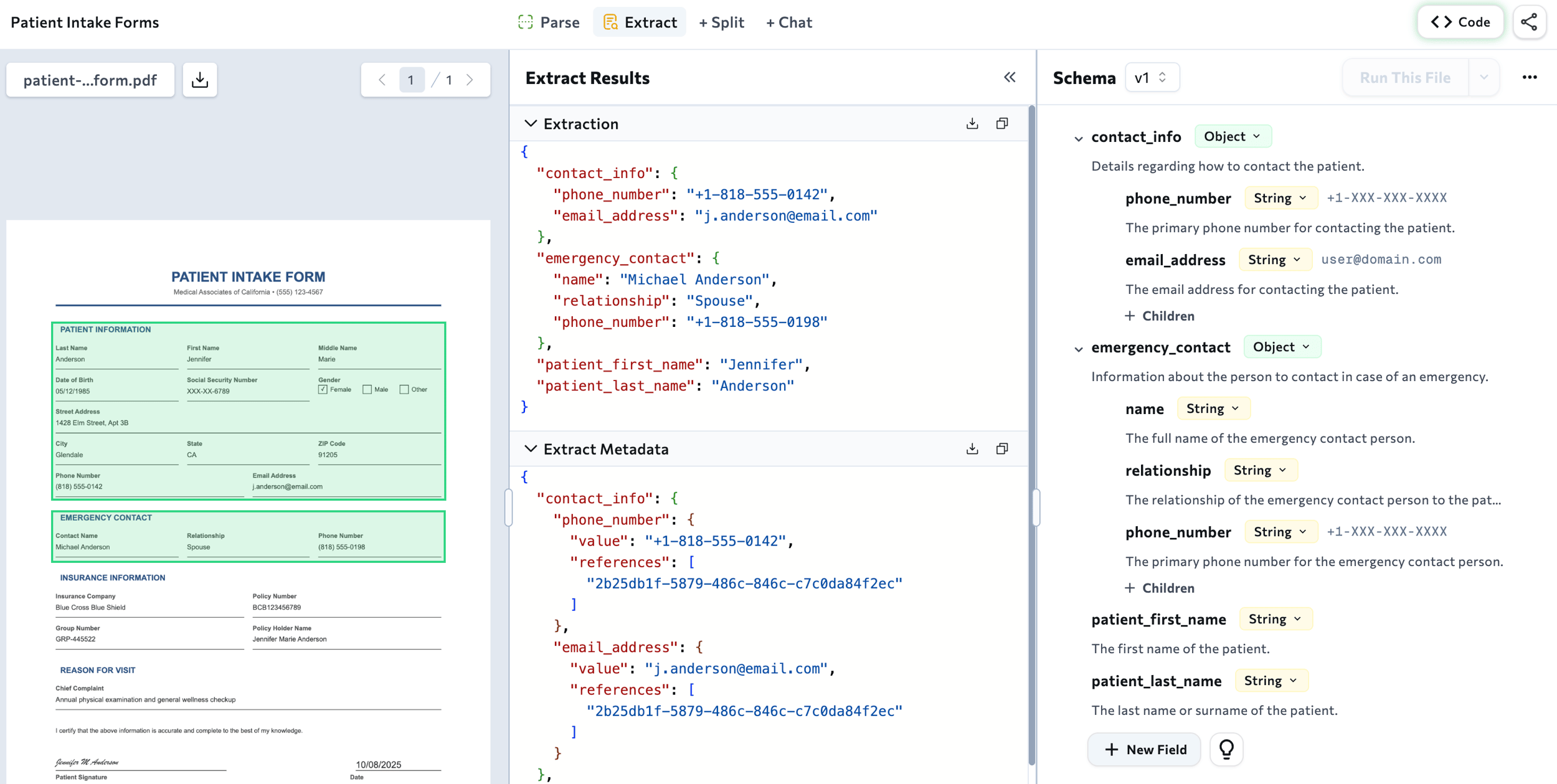 Ade Workflow Extract Data - LandingAI