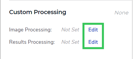 Custom Processing