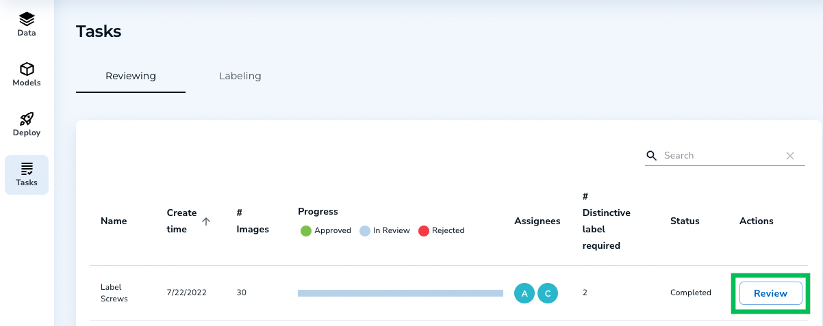 Review abeling Tasks