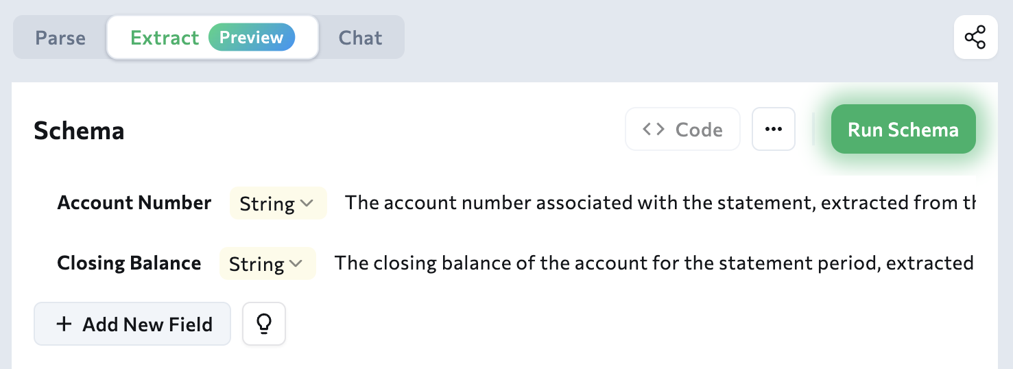 View and Edit Schema