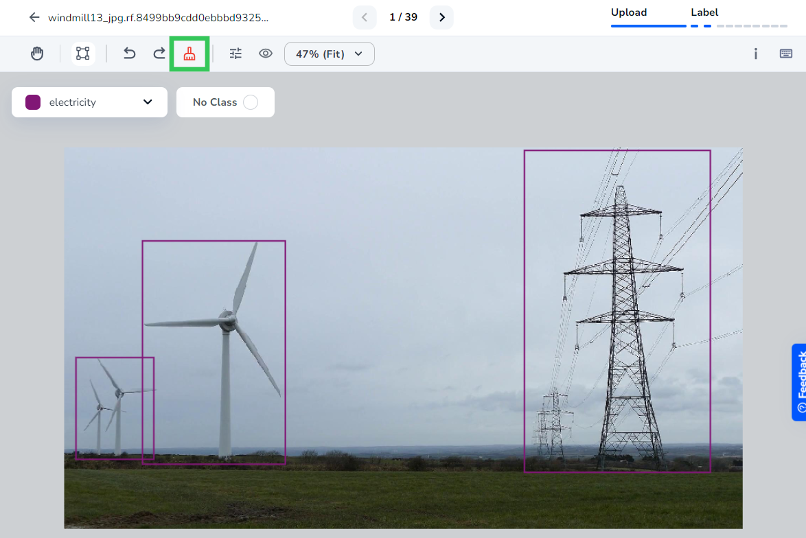 Remove All Labels Button