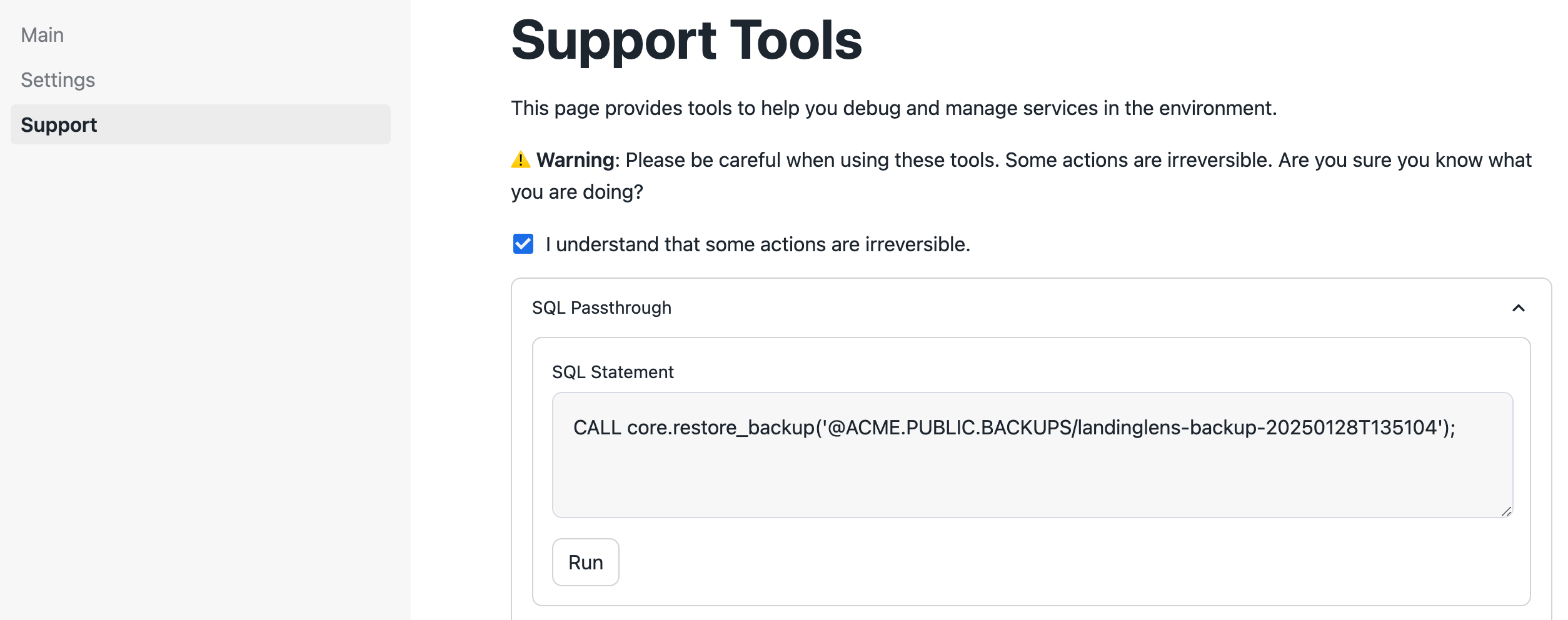 restore_backup_SQL_passthrough