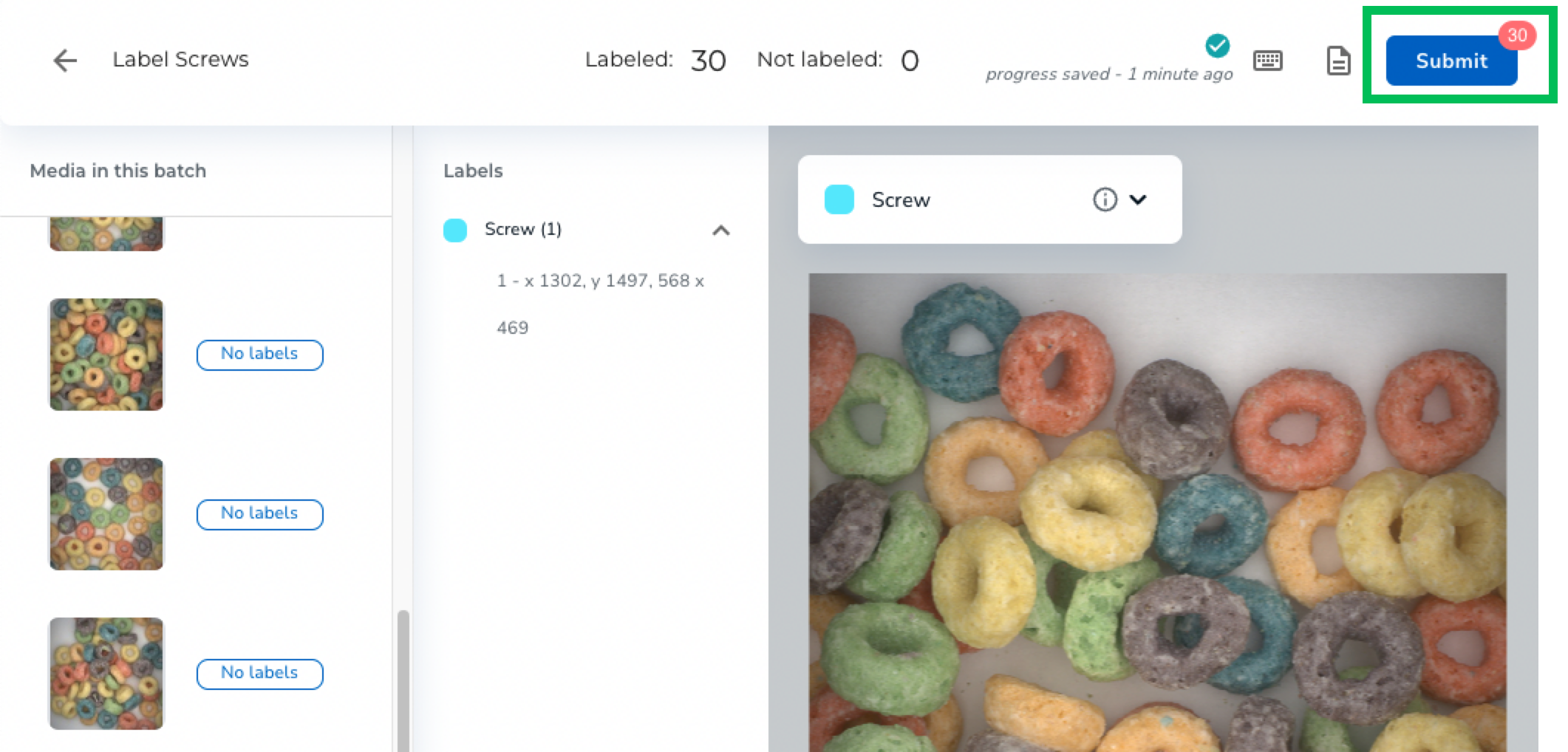 Submit Labeling Task