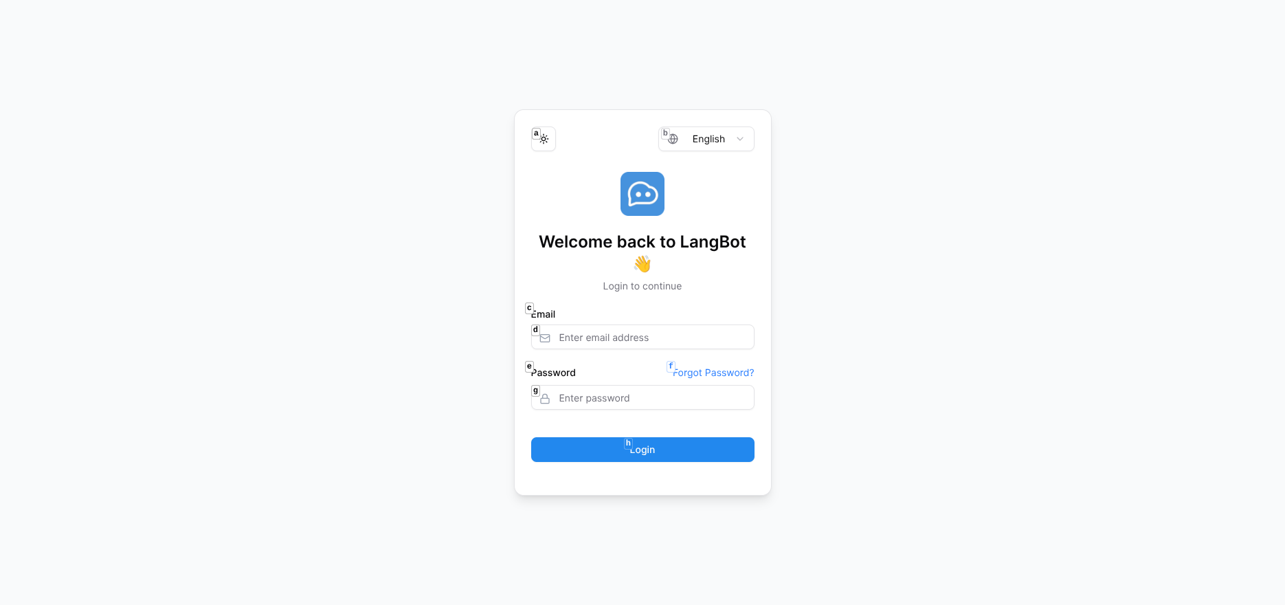 LangBot Initial Page