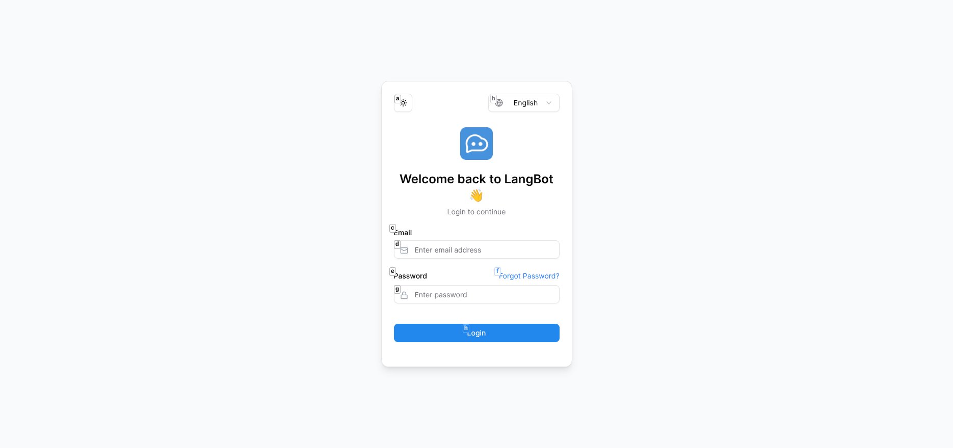LangBot Initial Page