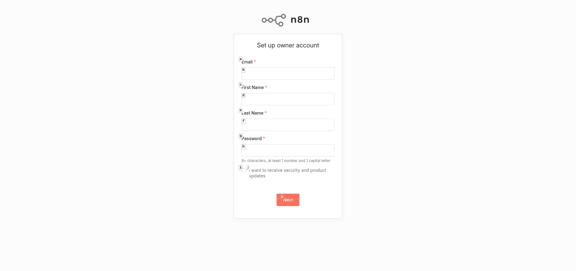 n8n initial setup