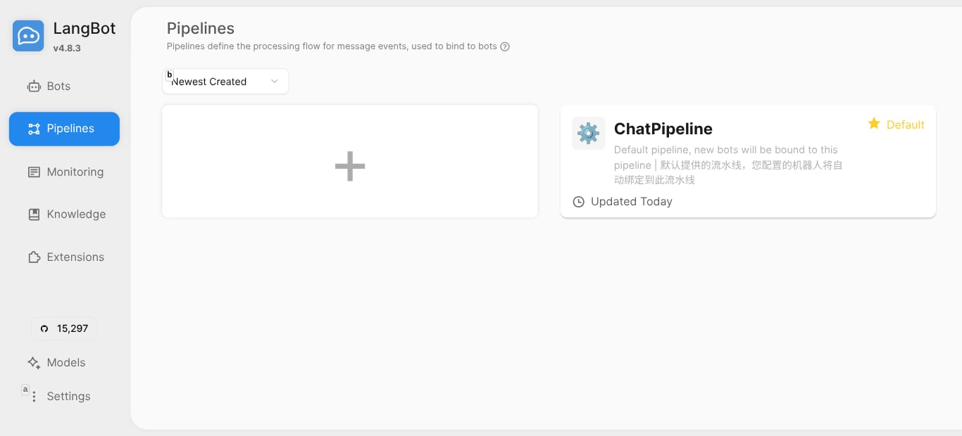 Pipelines Page