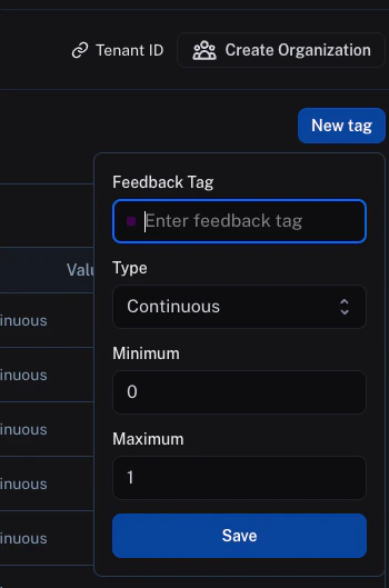 Cont feedback