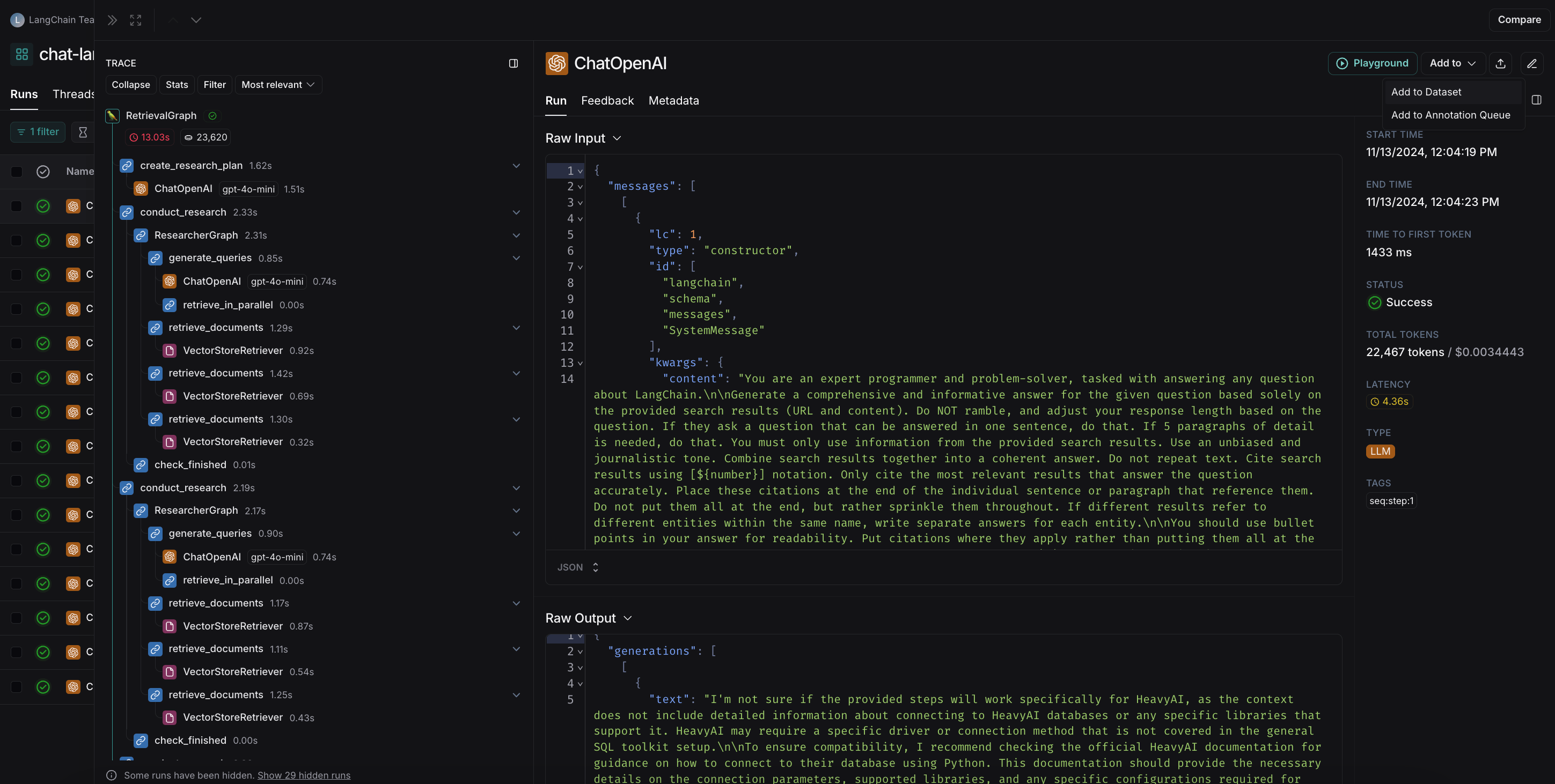 Add to dataset