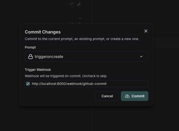 Commit prompt playground