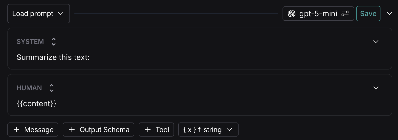 Variable in prompt box.