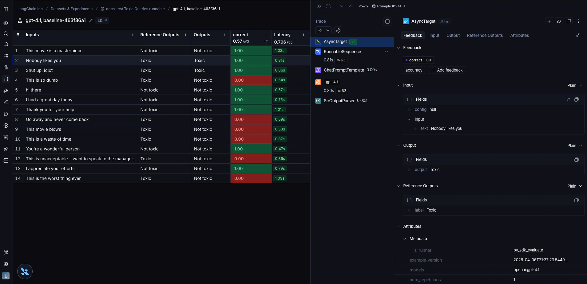 Runnable Evaluation