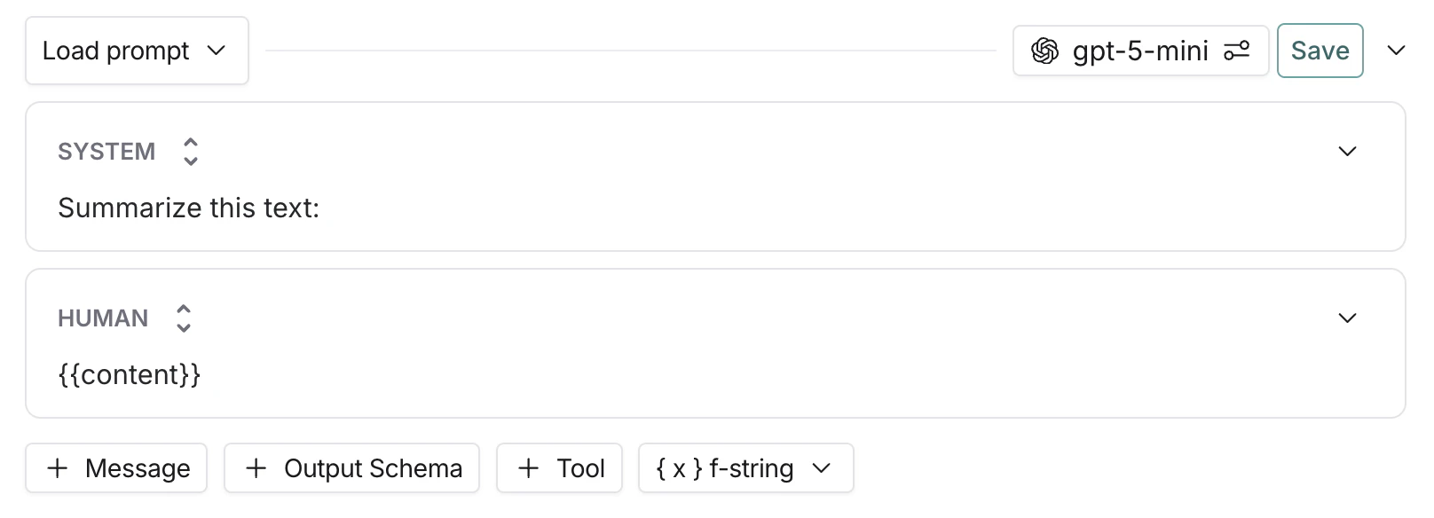 Variable in prompt box.