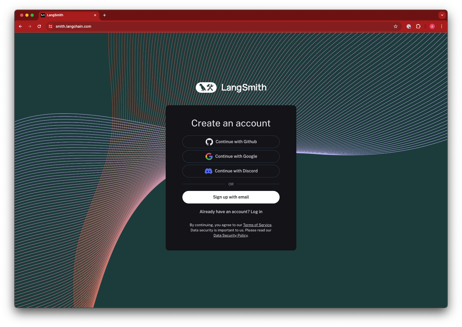 Create account