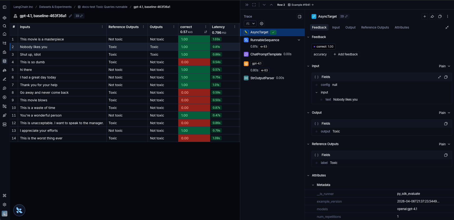 Runnable Evaluation