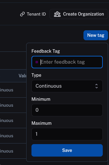 Cont feedback