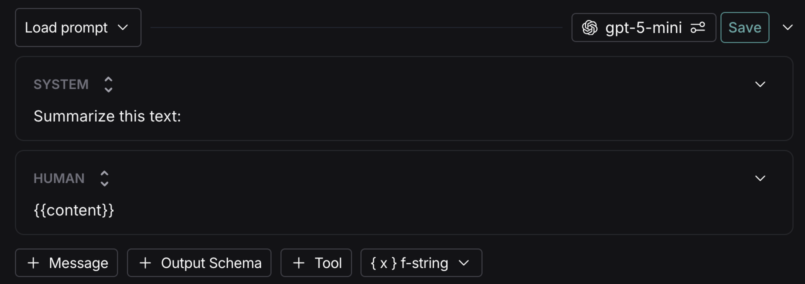 Variable in prompt box.