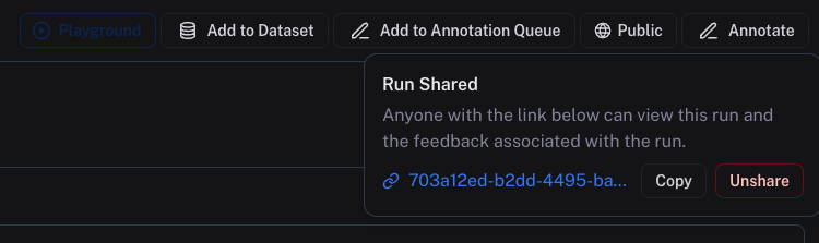 Unshare trace