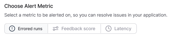 Alert metrics