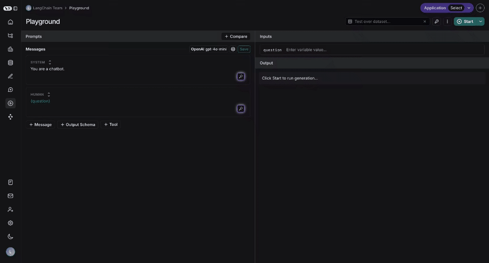 Add prompt to Playground