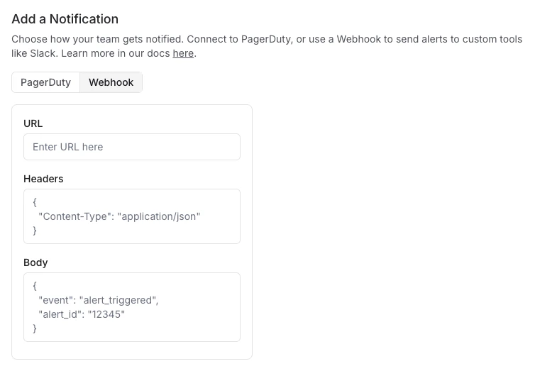 Webhook Setup