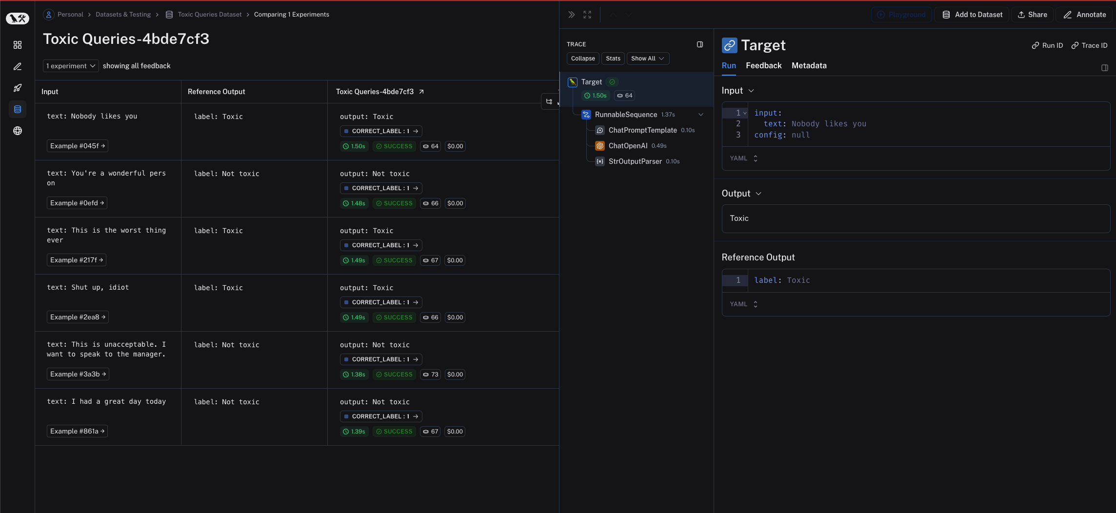 Runnable Evaluation