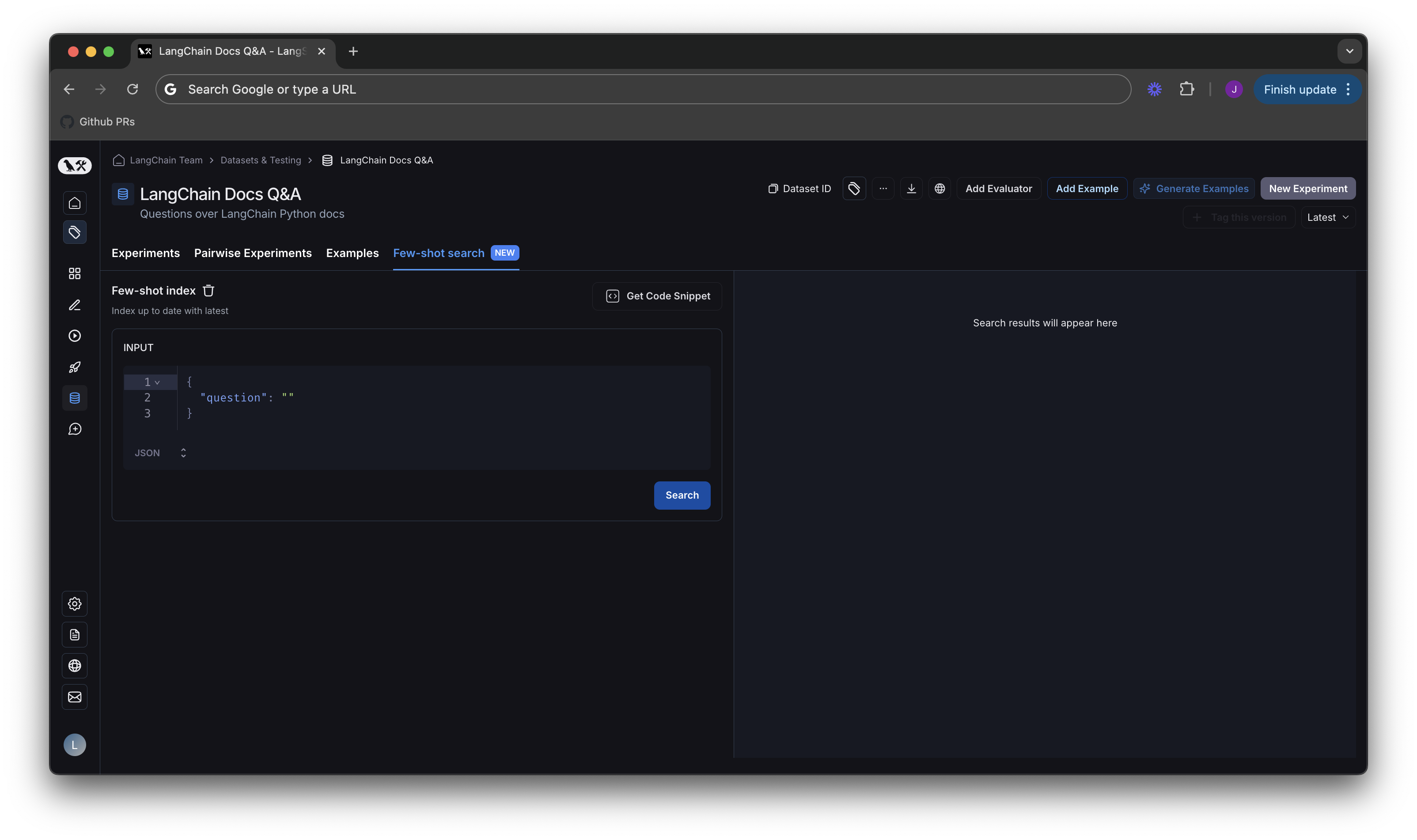 Few shot synced empty state